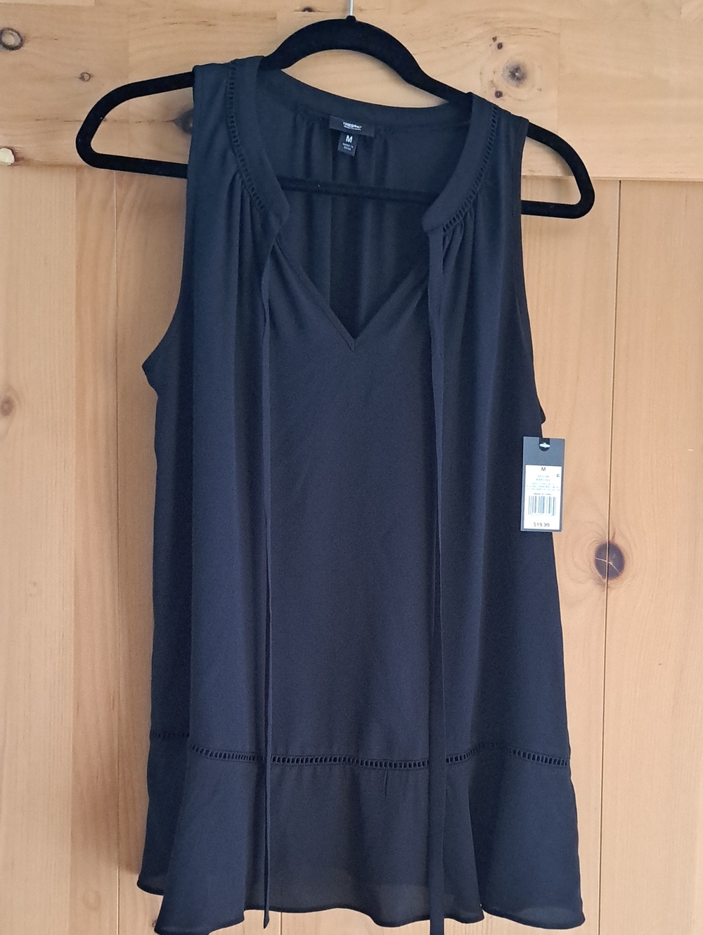 Target  Mossimo Black Sleeveless Top Clothing Tag with Size M BWT